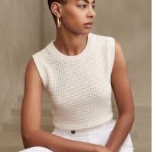 NWT Banana Republic Women's Open Stitch Knit Vest S